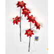 2 LED větvičky poinsettie