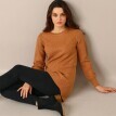 Tunika sweter z wzorem