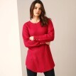 Sweter-tunika ze wzorem