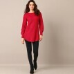Sweter-tunika ze wzorem