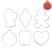 Forme pentru prăjituri Ornamente de Crăciun, set 6 buc