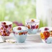 Hrnčeky Dahlia, sada 4 ks