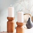 Dřevěný svícen Legno