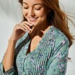Tunică cu nasturi și imprimeu floral