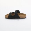 Skórzane kapcie z 2 klamrami