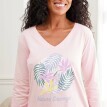 Pyžamové tričko s dlhými rukávmi a potlačou Nature Sauvage