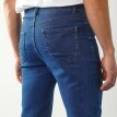 Rovné džínsy s 5 vreckami zo strečového denimu, pre nižšiu postavu