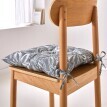 Sada 2 podsedáků na židli s potiskem květin