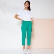 Wygodne spodnie 3/4 z elastyczną talią