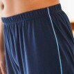 Jednofarebné pyžamové šortky s kontrastným zakončením