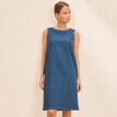 Krátke džínsové šaty_x000D_
bez rukávov