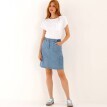Krátká džínová sukně s kapsami
