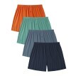 Zestaw 4 szortów w jednolitym kolorze