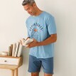 Pyžamové tričko so stredovým motívom