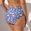 Plavkové kalhotky Saglia s vysokým pasem a potiskem