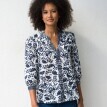 Bluzka z rękawami 3/4 i nadrukiem