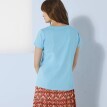 Tričko s okrúhlym výstrihom a krátkymi rukávmi