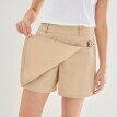 Sukňové šortky s kapsou a sponou