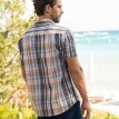 Košeľa s krátkymi rukávmi a maxi kockou