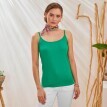 Top na wąskich ramiączkach, wykonany z bawełny organicznej