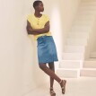Krátka džínsová sukňa