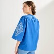 Blúzka s výšivkou a 3/4_x000D_
naberanými rukávmi