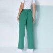 Pantaloni largi din crep cu talie elastică