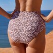 Plavkové kalhotky Tahona s vysokým pasem a potiskem