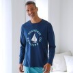 Pyžamové tričko s dlhými rukávmi, motív "loď"