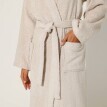 Jednofarebný župan z buklé froté zn. Colombine® s kimono golierom