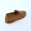 Skórzane mokasyny z nadrukiem lamparta
