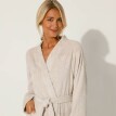 Jednofarebný župan z buklé froté zn. Colombine® s kimono golierom