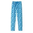 Pyžamové dlhé nohavice s potlačou okvetných lístkov