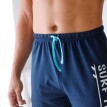 Pantaloni scurți de pijama, albastru marin, cu imprimeuSurf trip