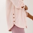 Mušelínová oversize košile s rozparky na knoflíky
