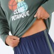 Pyžamo s nohavicami a potlačou pétanque