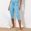 3/4 pyžamové nohavice s potlačou okvetných lístkov
