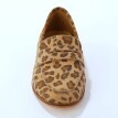 Skórzane mokasyny z nadrukiem lamparta