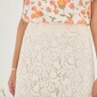 Čipková midi sukňa s
rozparkom