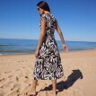 Plážové šaty na knoflíky, s potiskem