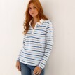 Proužkované tričko s límečkem