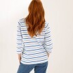 Proužkované tričko s
3/4 rukávy