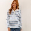 Proužkované tričko s límečkem