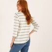 Proužkované tričko s
3/4 rukávy
