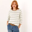 Proužkované tričko s
3/4 rukávy