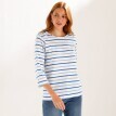 Proužkované tričko s
3/4 rukávy