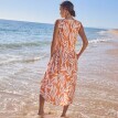 Plážové šaty na knoflíky, s potiskem