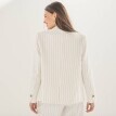 Pruhovaný blejzer s prímesou ľanu