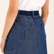 Krátká džínová sukně s kapsami