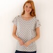Tričko s drobnou potlačou